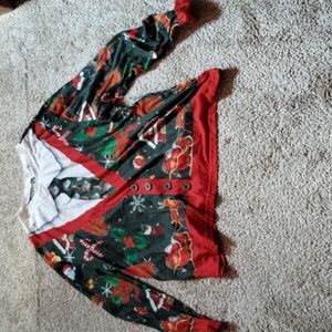 Men's XXL Ugly Christmas Sweater Pajama Shirt